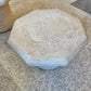 Vintage Set of 3 Octagonal Faux Travertine Nesting Mushroom Tables