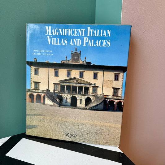 Vintage Magnificent Italian Villas and Palaces Coffee Table Book