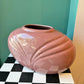 Vintage Pink Ceramic Art Deco Style Vase