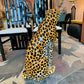 Vintage 1977 Large Ceramic Cheetah Statue (as is)