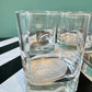 Set of 4 Italian Strauss Crystal Old Fashioned Cocktail Glasses