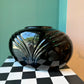 Vintage Black Ceramic Art Deco Style Vase