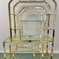 1980's Brass and Glass Etagere by DIA