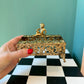 Vintage Brass Cherub Mini Tissue Dispenser