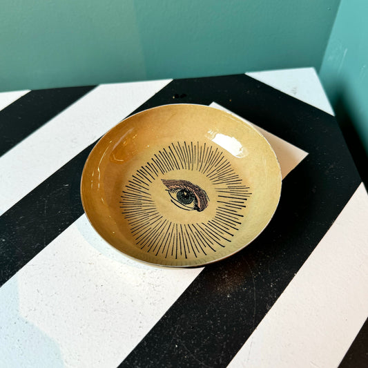 Eye Round Enamel Tray