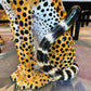 Vintage 1977 Large Ceramic Cheetah Statue (as is)