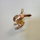 Vintage Small Brass Bunny Rabbit