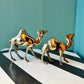 Pair of Vintage Brass Camel Figurines