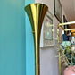 Mid Century Robert Sonneman Style Brass Torchiere Floor Lamp