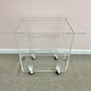 Vintage 3 Tier Lucite Rolling Cart/Shelf