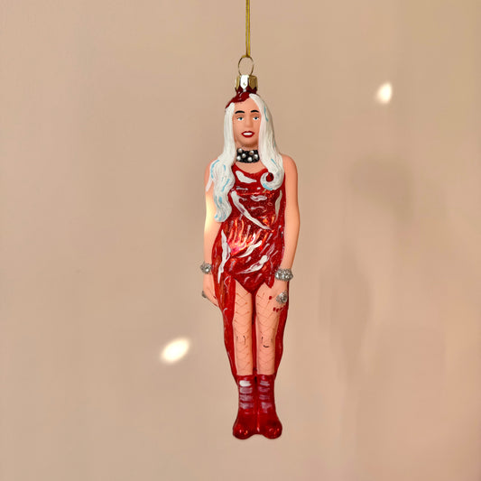 Lady Gaga Meat Dress Ornament