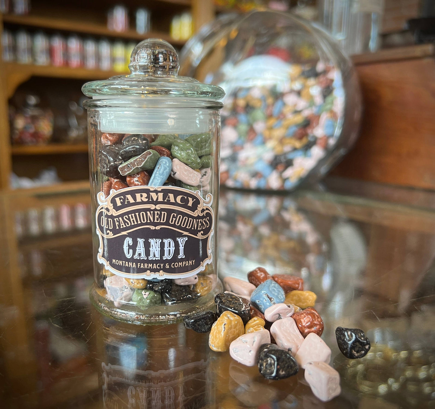 Apothecary Candy Jar: Chocolate Rocks