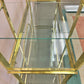 1980's Brass and Glass Etagere by DIA