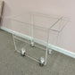 Vintage 3 Tier Lucite Rolling Cart/Shelf