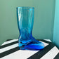 Vintage Cobalt Blue Glass Boot Vase/Beer Mug