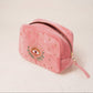 Pink Velvet Celestial Eye Makeup Bag by Elizabeth Scarlett London