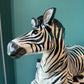 Vintage Ceramic Zebra Statue