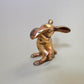 Vintage Small Brass Bunny Rabbit