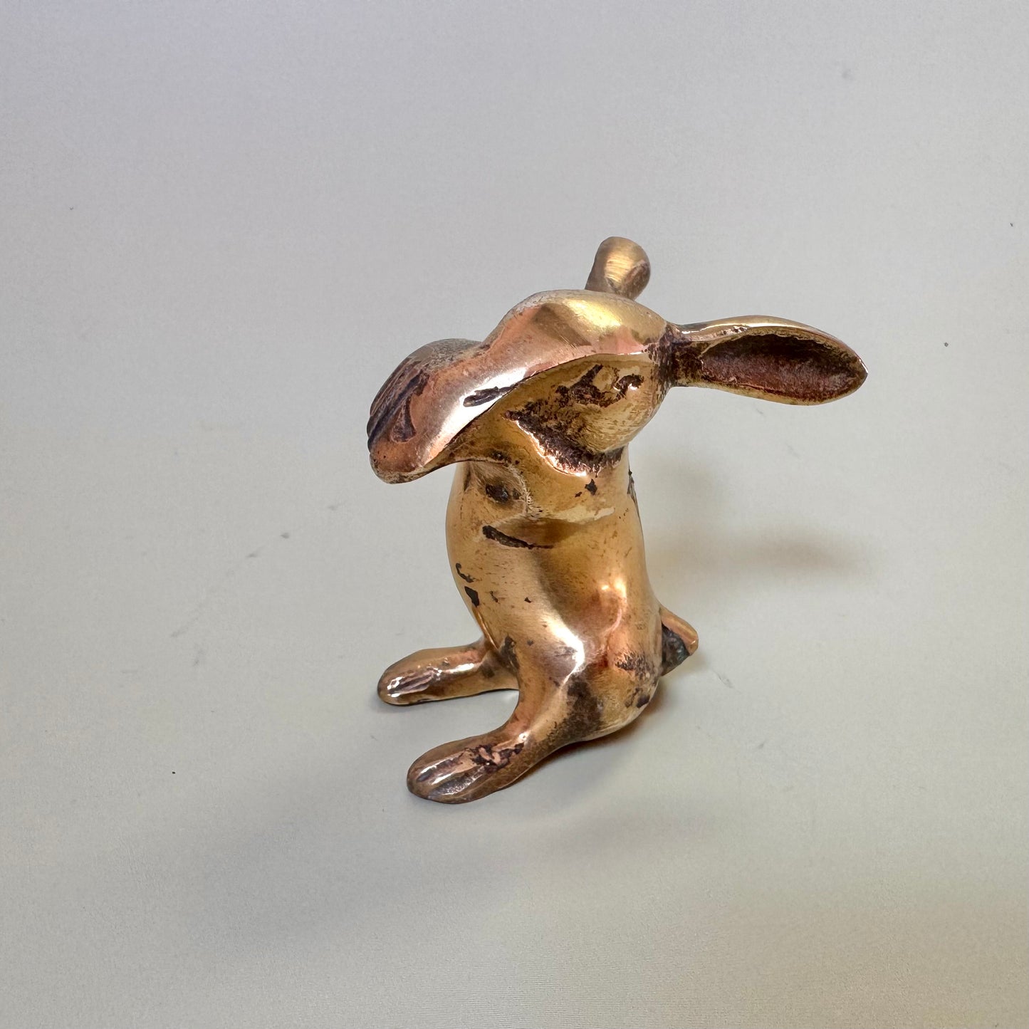 Vintage Small Brass Bunny Rabbit