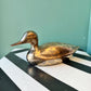 Vintage Brass Mallard Duck Figurine