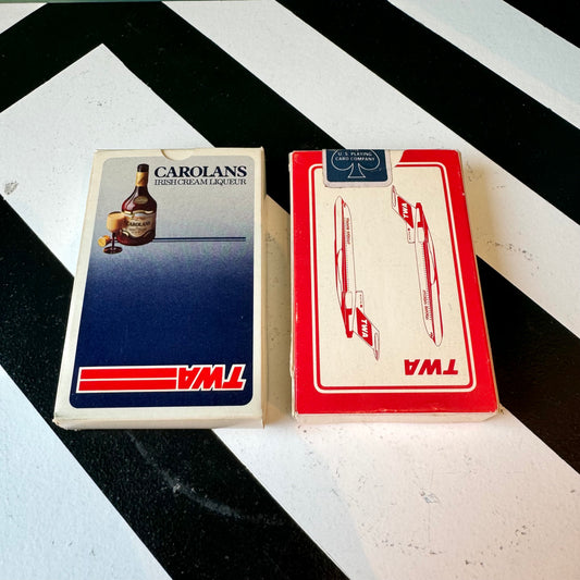 Two Decks of Vintage TWA Playing Cards