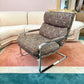 Vintage 1970’s Milo Baughman Style Chrome Cantilever Lounge Chair