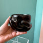 Vintage Black Ceramic Hand Planter or Catchall/item