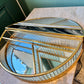 Vintage Gold Plated Art Deco Style Glass Vanity Box