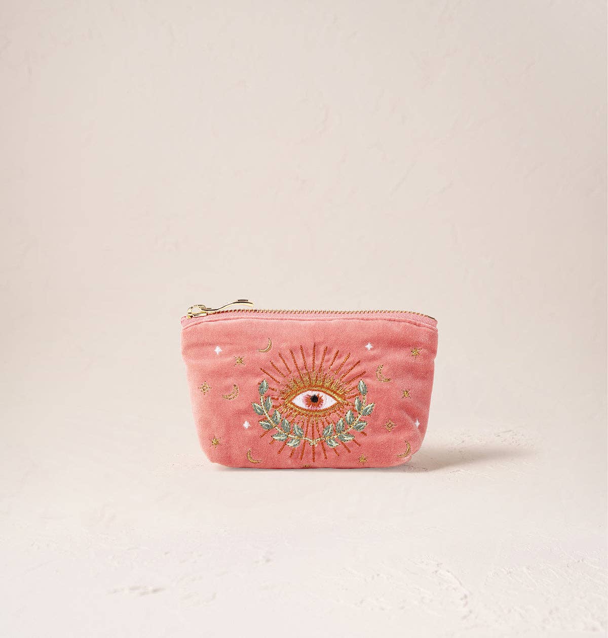 Pink Celestial Eye Coin Purse by Elizabeth Scarlett London