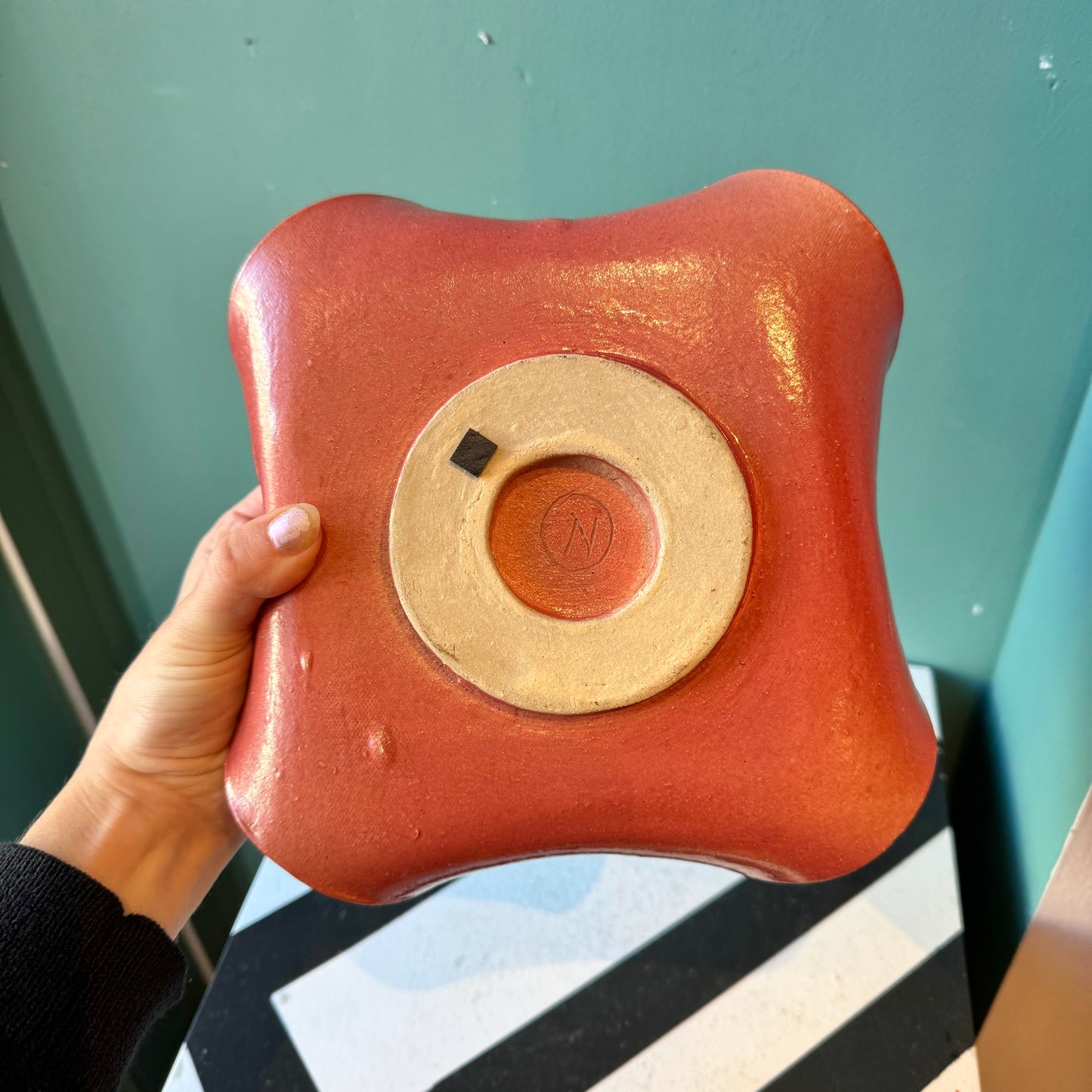 Vintage Curved Edge Ceramic Catchall