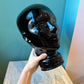 Vintage Black Glass Mannequin Head