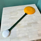 Color Block Serving Spoon: Yellow / Teal / White