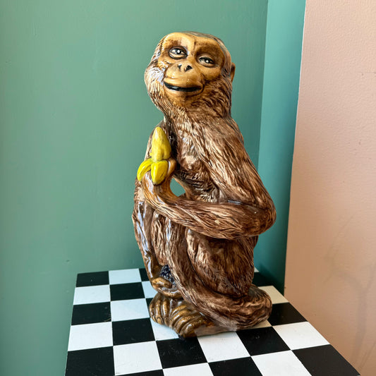 Vintage Ceramic Monkey Statue