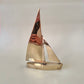 Vintage Brass Sailboat 8.5"