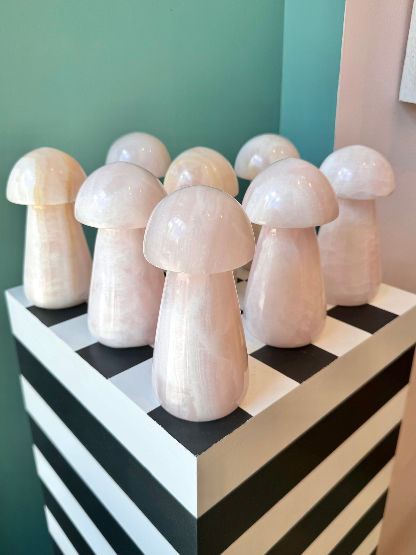 Large Rose Quartz Mushroom/item