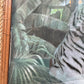 Vintage Framed Tiger Parrot Jungle Print