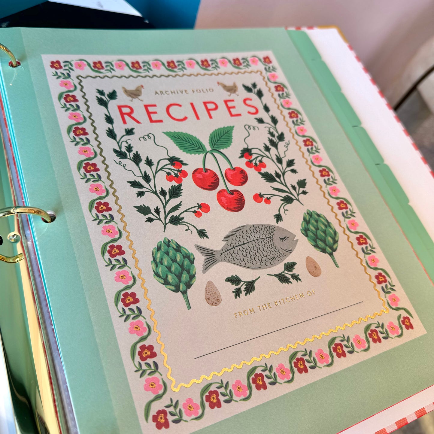 Cherry Farm Recipe Binder by Rifle Paper Co