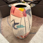 Extra Large 1980’s Postmodern Paint Splatter Floor Vase by J. Bedient