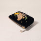 Tropical Jaguar Charcoal Black Velvet Coin Purse by Elizabeth Scarlett London