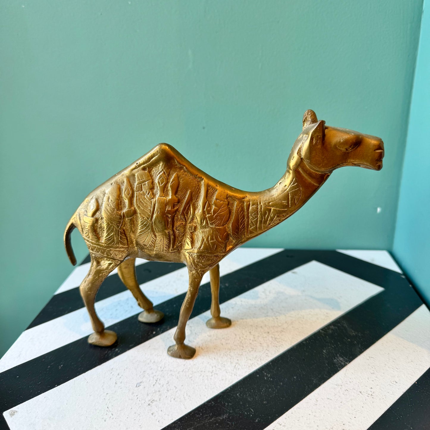 Vintage Brass Camel Figurine