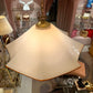 Vintage Cream and Amber Ruffle Murano Pendant Chandelier