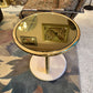 Vintage Brass and Lacquer Asymmetrical Side Table by Casprini