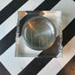 Vintage Textured Lucite and Chrome Ashtray