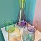 Set of 4 Multi Colored Stemless Wine Glasses by Mikasa