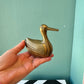 Vintage Brass Duck Figurine