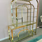 1980's Brass and Glass Etagere by DIA