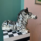 Vintage Ceramic Zebra Statue