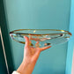 Vintage Crystal Canoe Art Glass Bowl