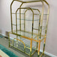 1980's Brass and Glass Etagere by DIA