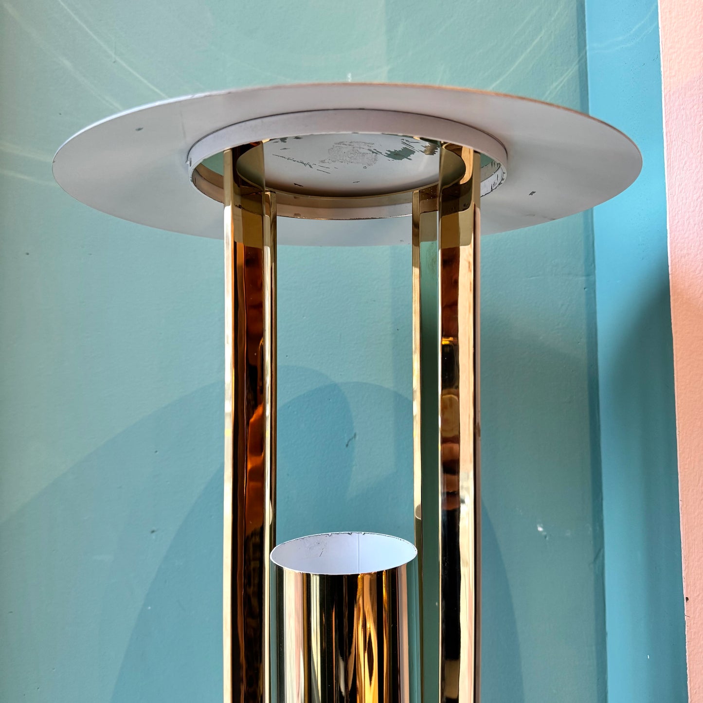 Vintage Richard Kelly Style Brass Space Age Lamp